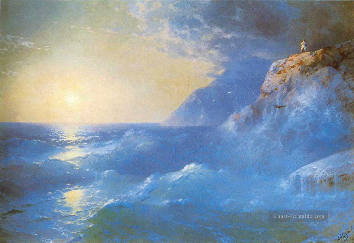Ivan Aivazovsky napoleon auf der Insel st helen Seascape Ölgemälde